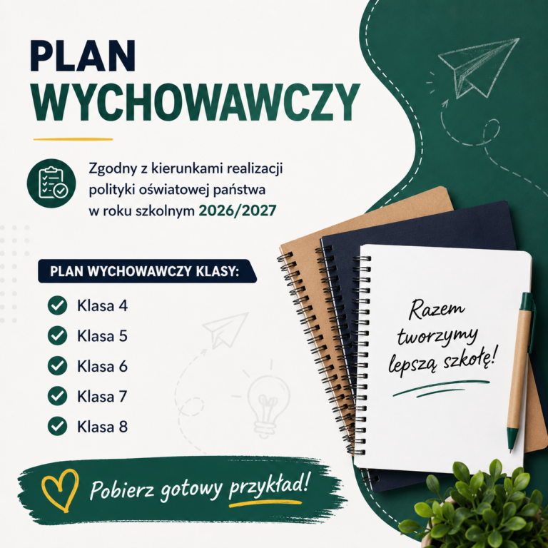 Plan wychowawczy klasy 4–8, zgodny z kierunkami polityki oświatowej 2026/2027